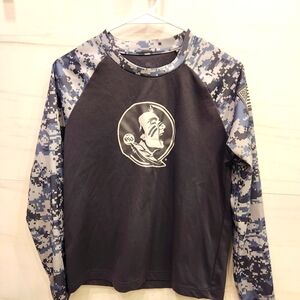 FSU Camo Long Sleeve Performance Shirt with Graphic
